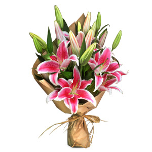 Stargazer Lilies Bouquet