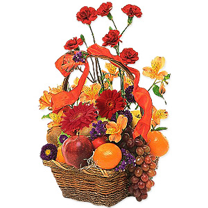 Fruits and Flowers Basket